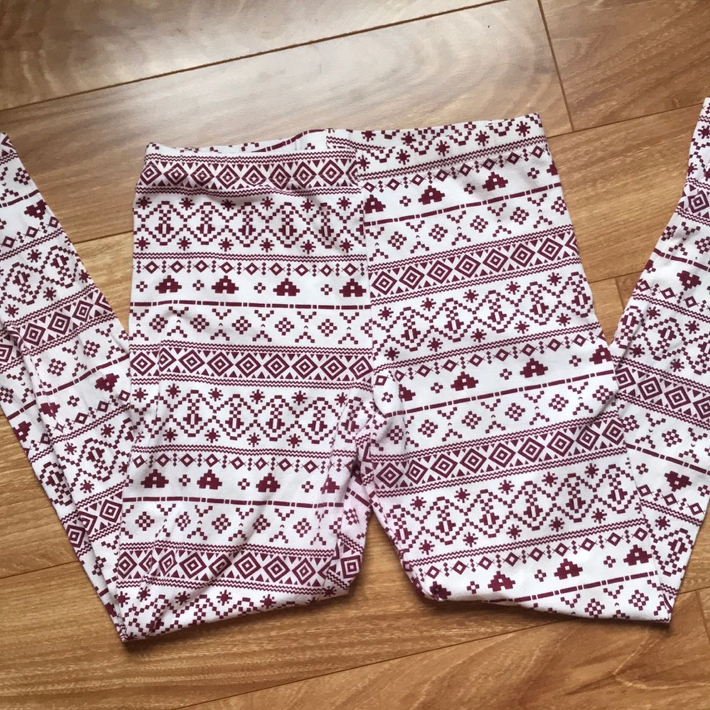 Winter forever 21 printed leggings